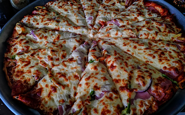 Pizza con Carne Pizza Román La Virgen Sarapiquí Heredia